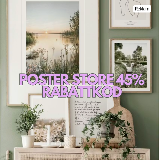 Posters från Poster Store – använd rabattkod ccJAN45 och få 45% rabatt på hela köpet